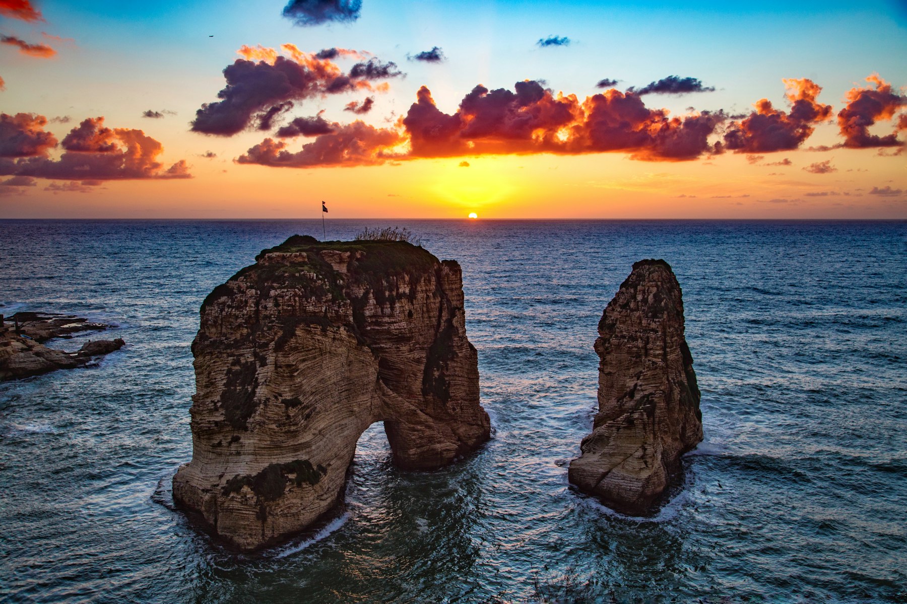 Raouche rocks, Beirut, Lebanon
